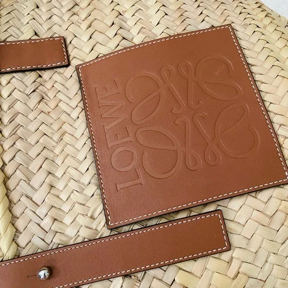 Loewe basket Woven Tote with Tan Leather - Picture 4 of 5